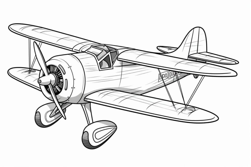 Desenho de Avião para imprimir