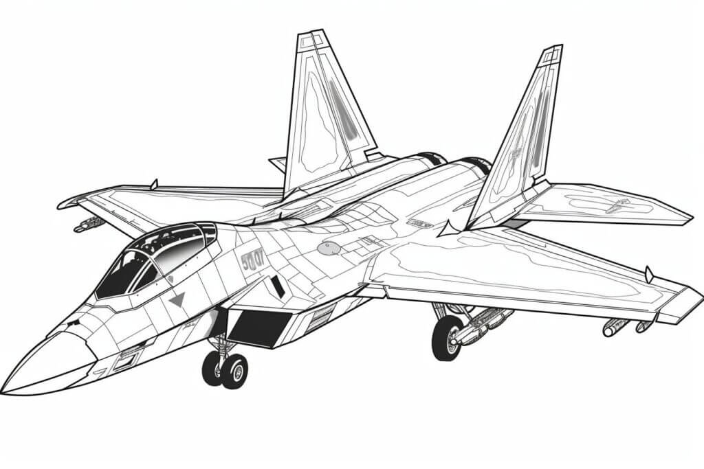 Desenho de Avião para imprimir