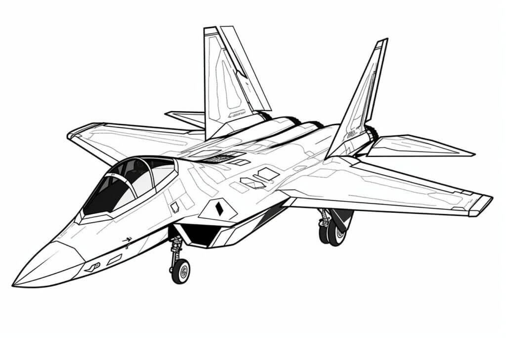 Desenho de Avião para imprimir