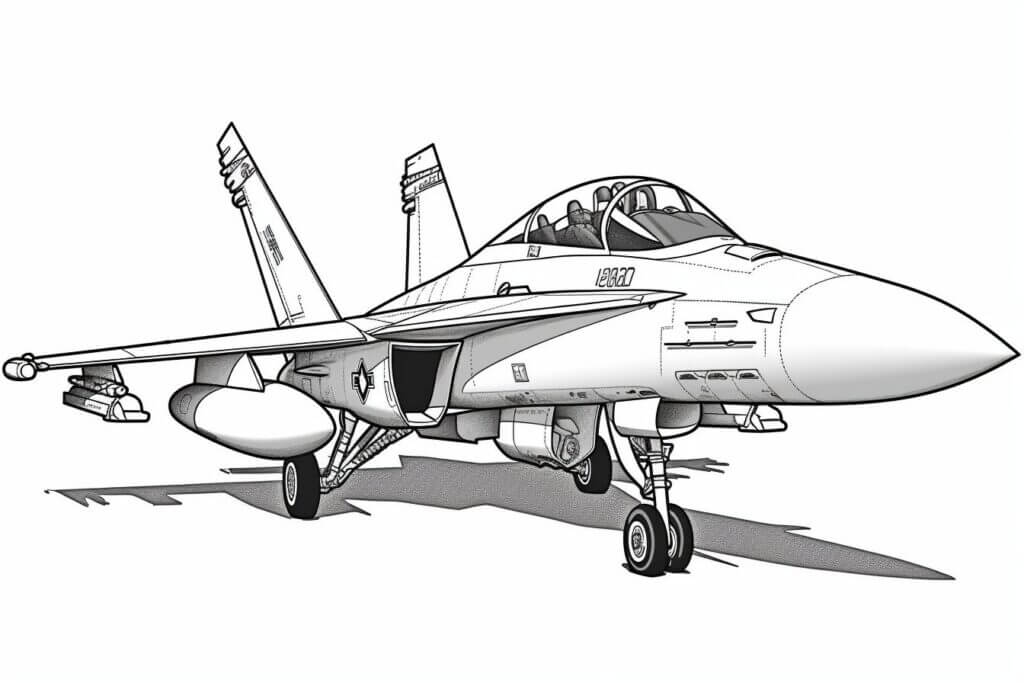 Desenho de Avião para imprimir