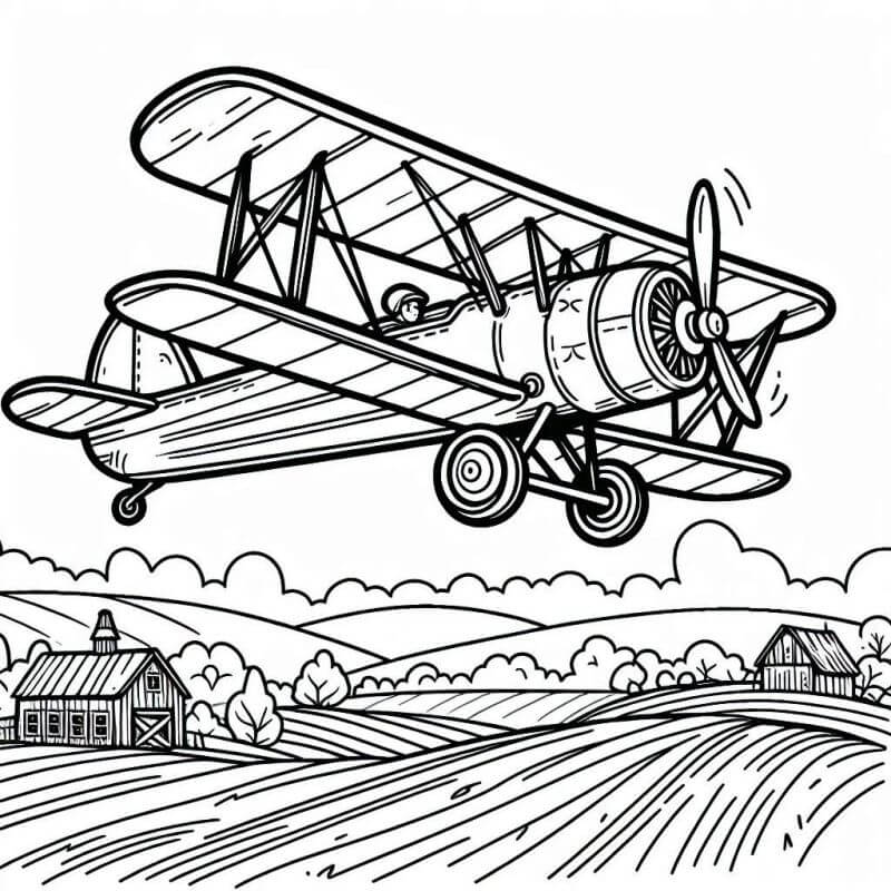 Desenho de Avião para imprimir