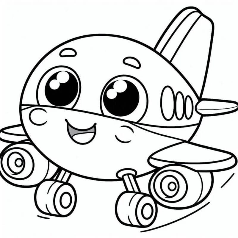 Desenho de Avião para imprimir
