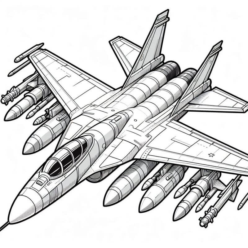 Desenho de Avião para imprimir
