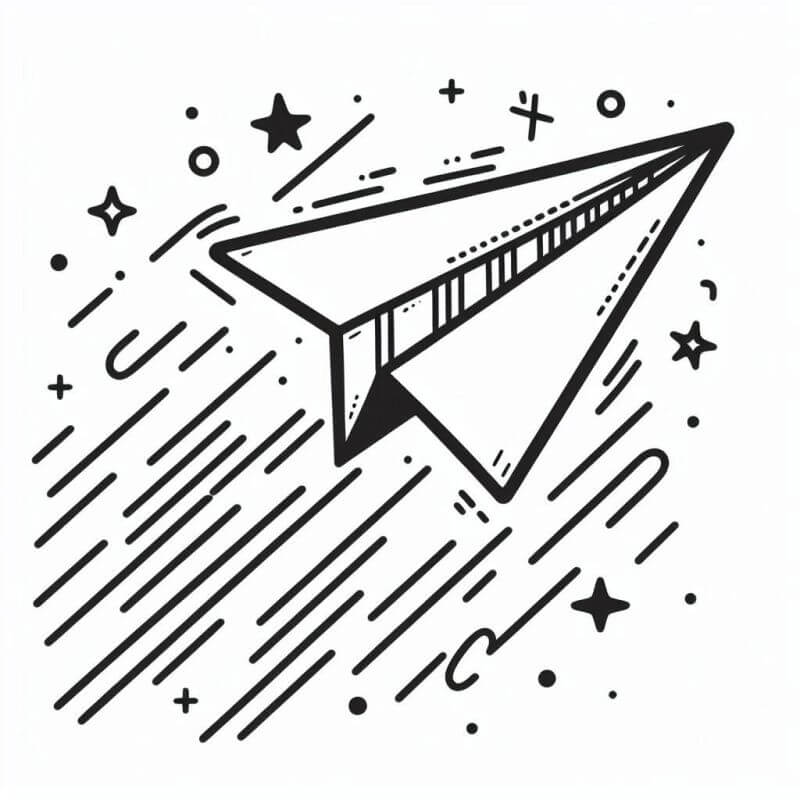 Desenho de Avião para imprimir
