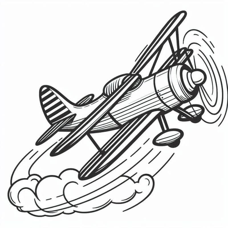 Desenho de Avião para imprimir