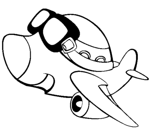 Desenho de Avião para imprimir