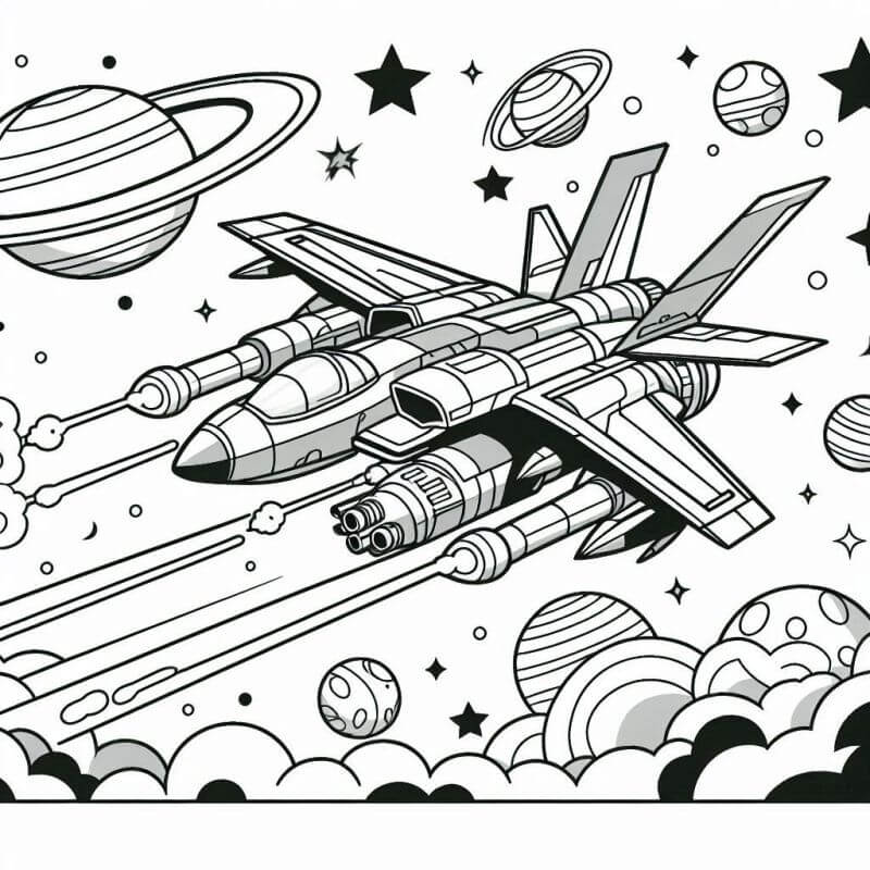 Desenho de Avião para imprimir