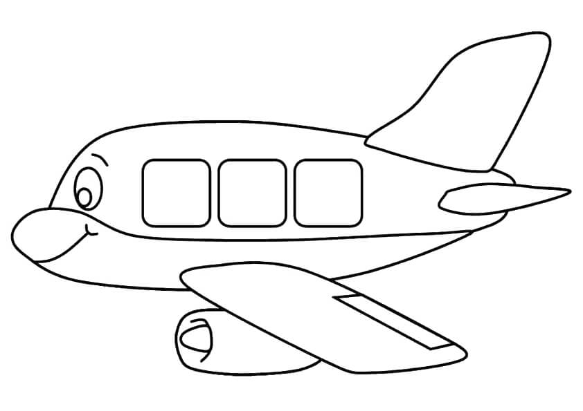 Desenho de Avião para imprimir