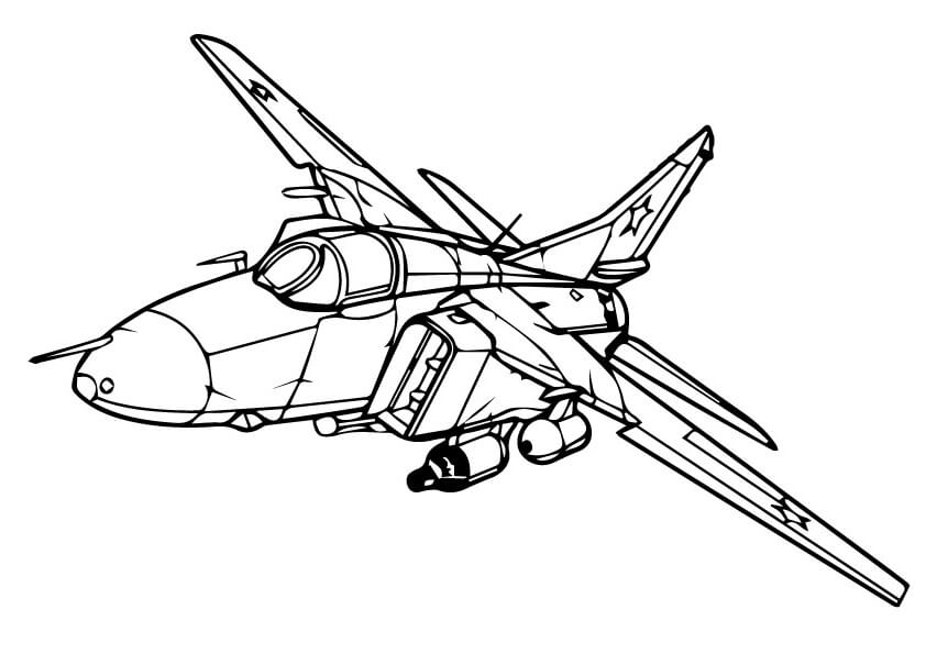 Desenho de Avião para imprimir
