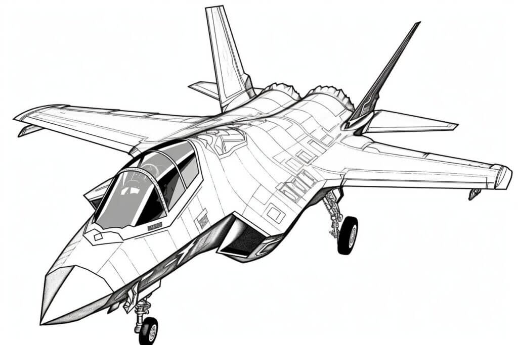 Desenho de Avião para imprimir