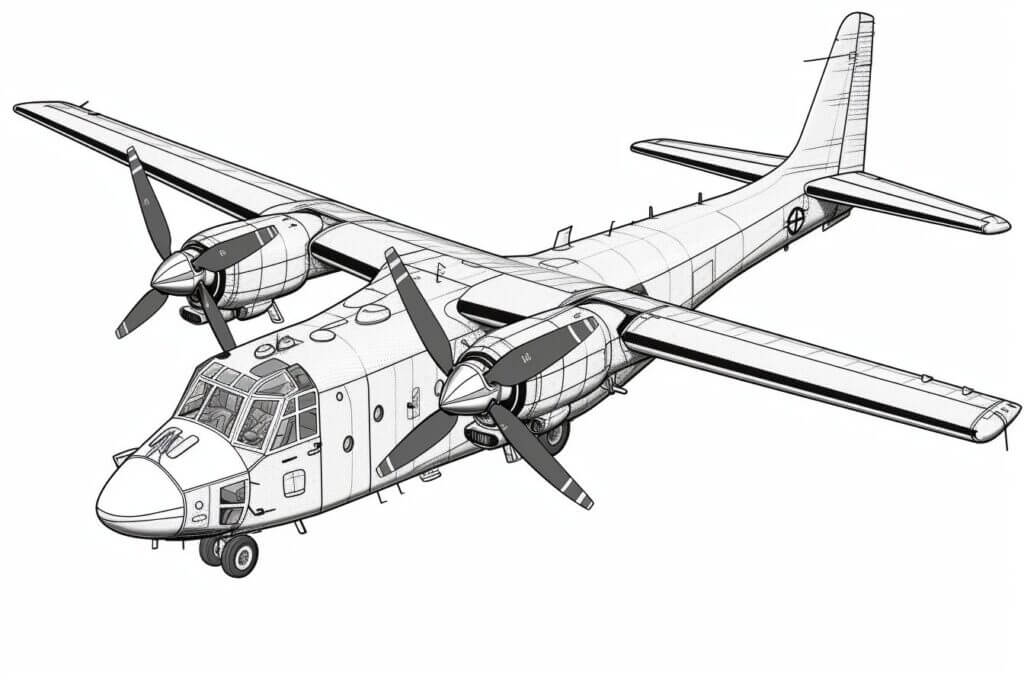 Desenho de Avião para imprimir