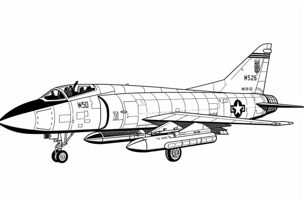 Desenho de Avião para imprimir