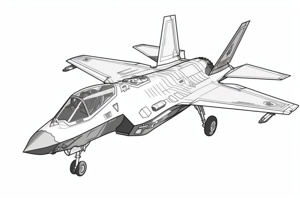 Desenho de Avião para imprimir
