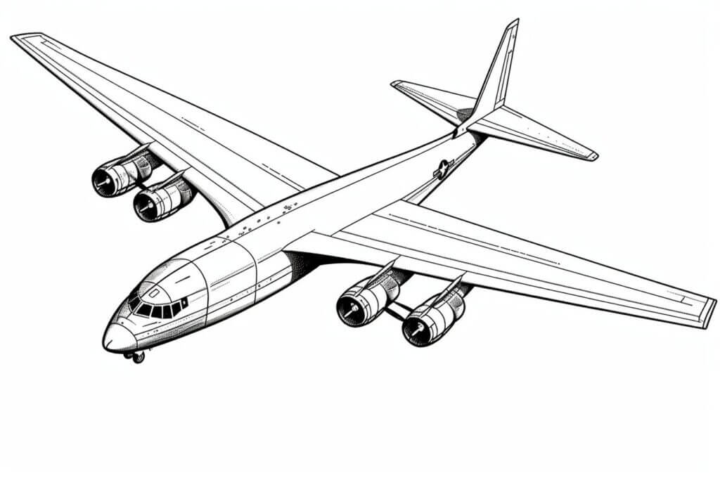 Desenho de Avião para imprimir