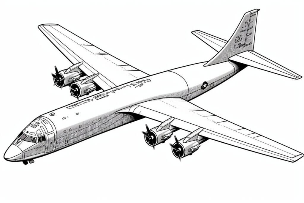 Desenho de Avião para imprimir