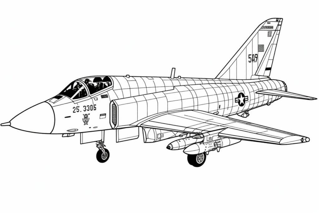 Desenho de Avião para imprimir