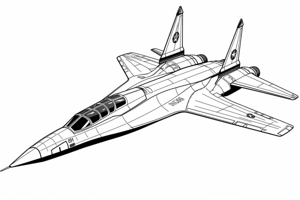 Desenho de Avião para imprimir