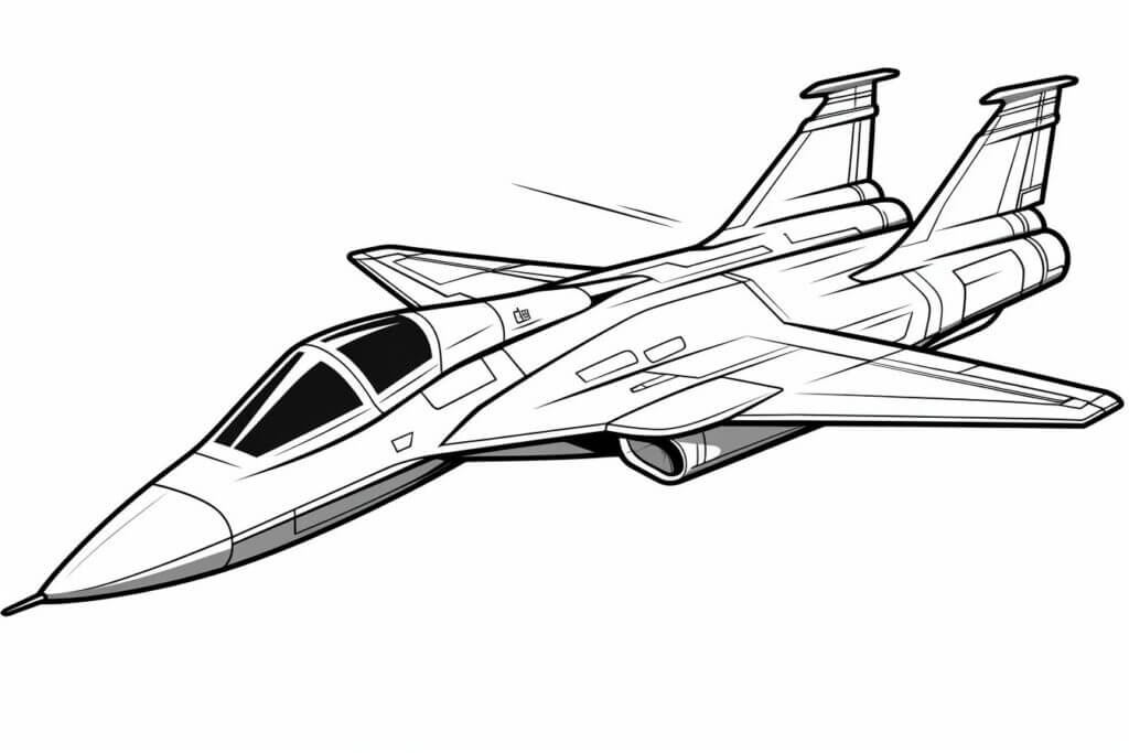 Desenho de Avião para imprimir