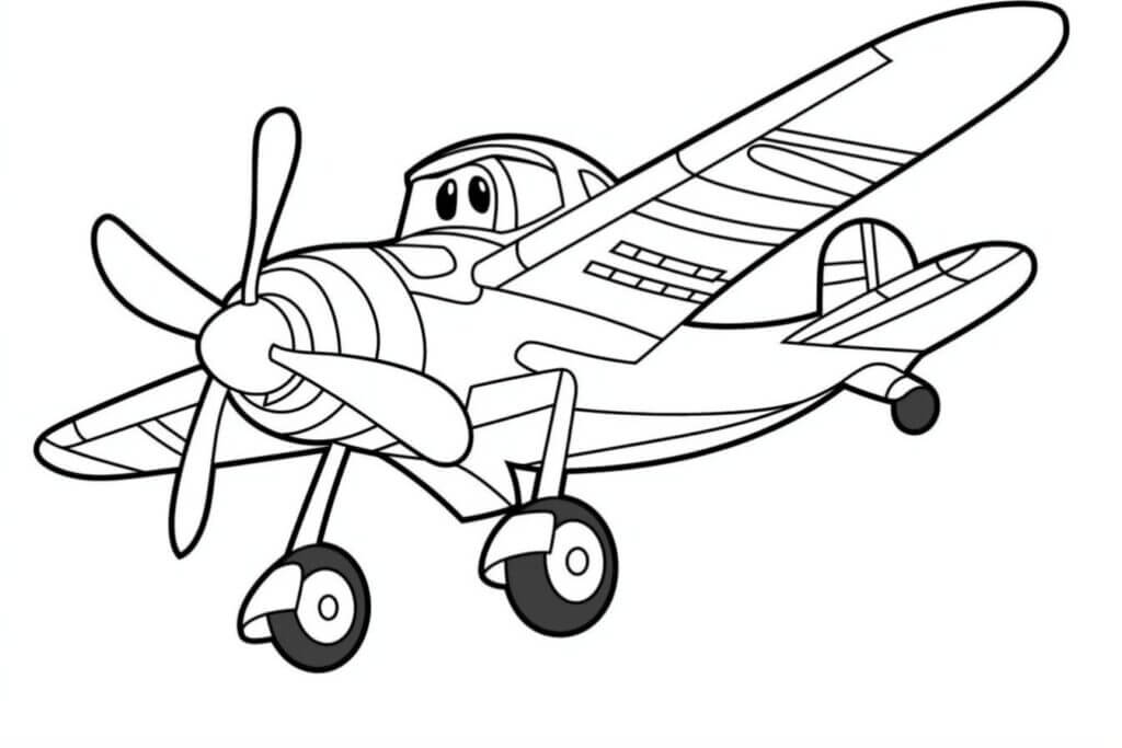 Desenho de Avião para imprimir