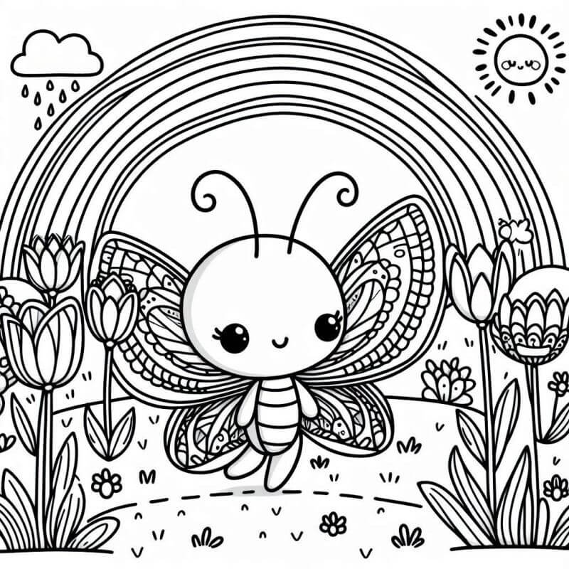 Desenho de Borboletas para imprimir