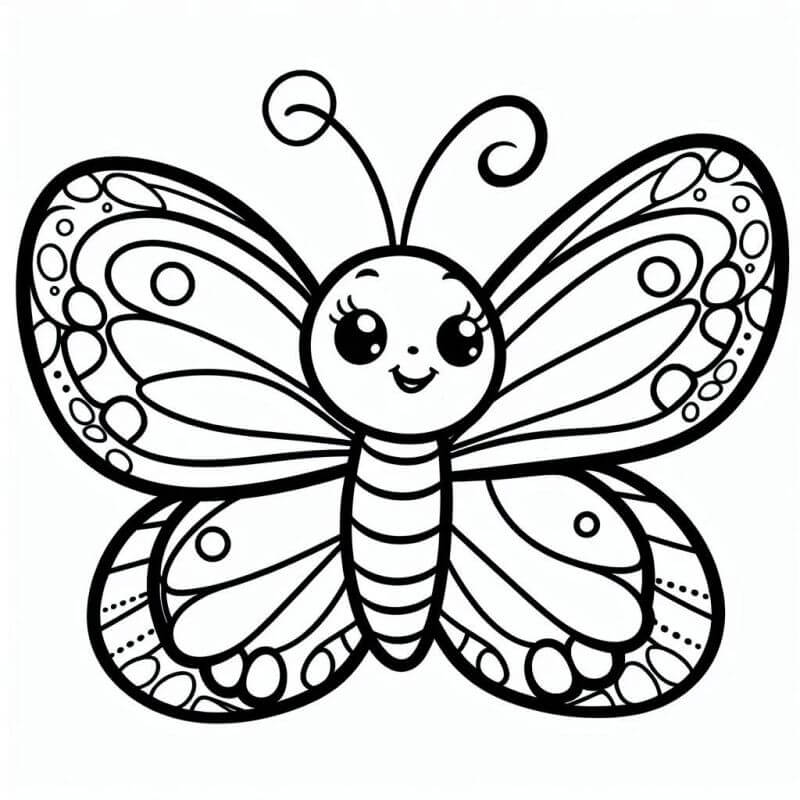 Desenho de Borboletas para imprimir