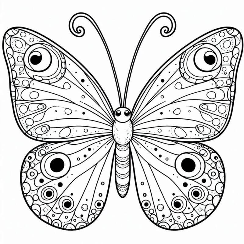 Desenho de Borboletas para imprimir