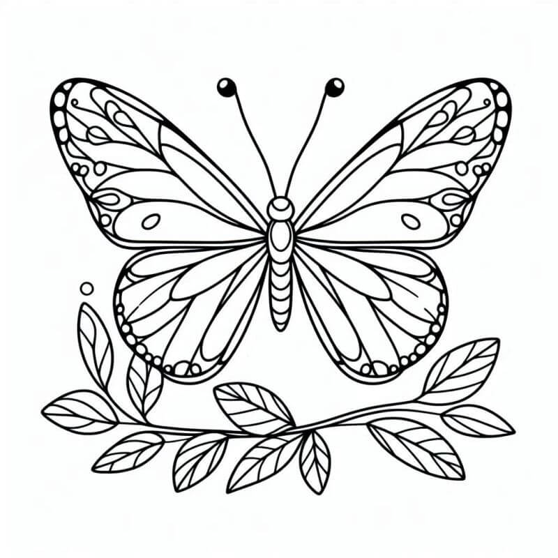 Desenho de Borboletas para imprimir