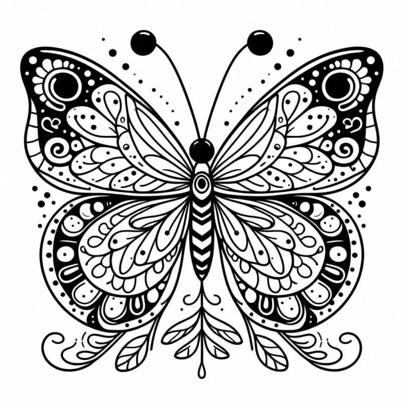 Desenho de Borboletas para imprimir