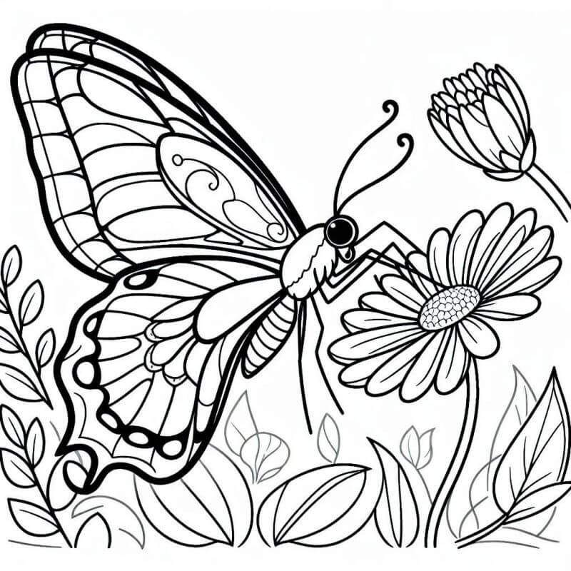 Desenho de Borboletas para imprimir