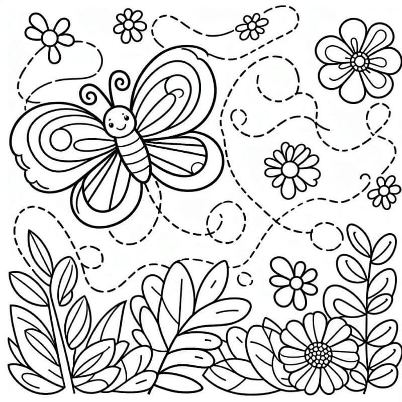 Desenho de Borboletas para imprimir