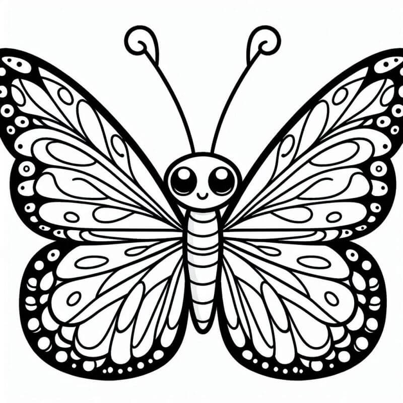 Desenho de Borboletas para imprimir