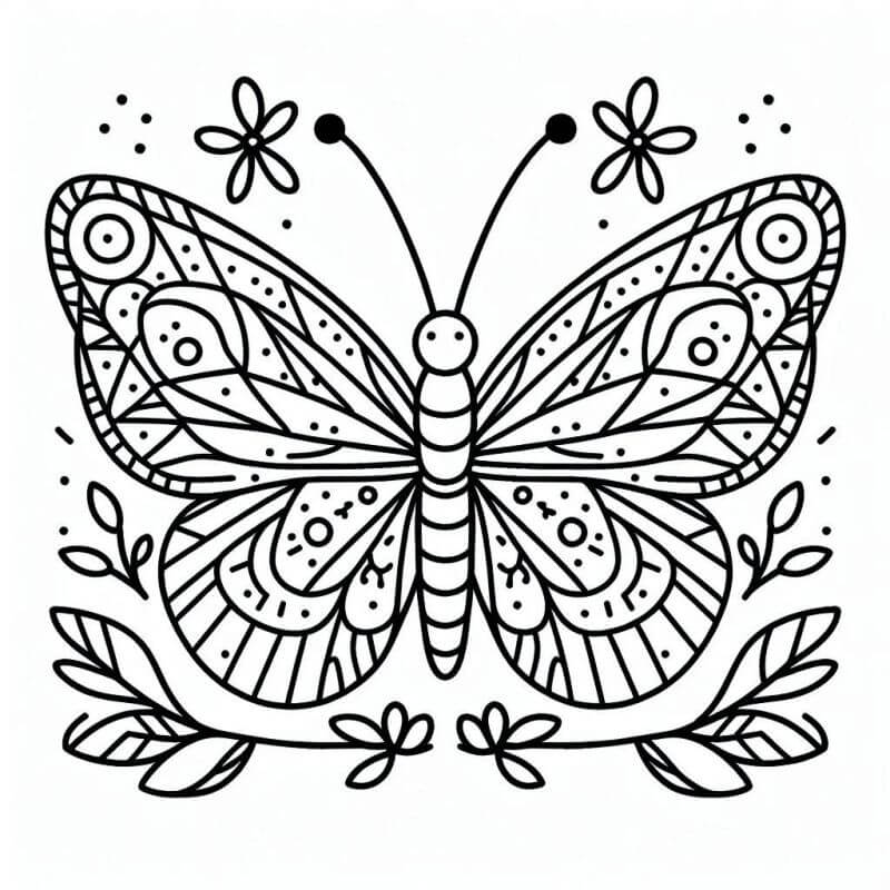Desenho de Borboletas para imprimir