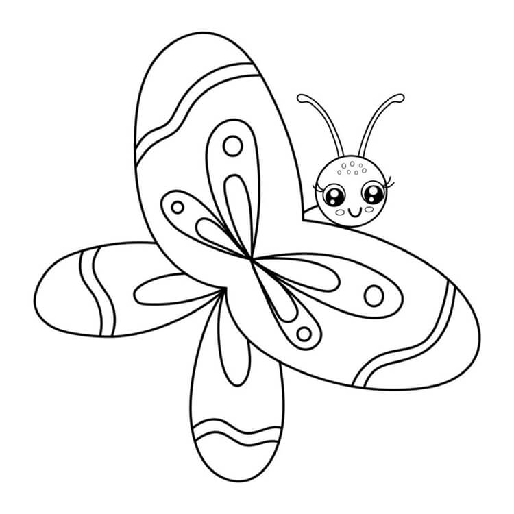 Desenho de Borboletas para imprimir