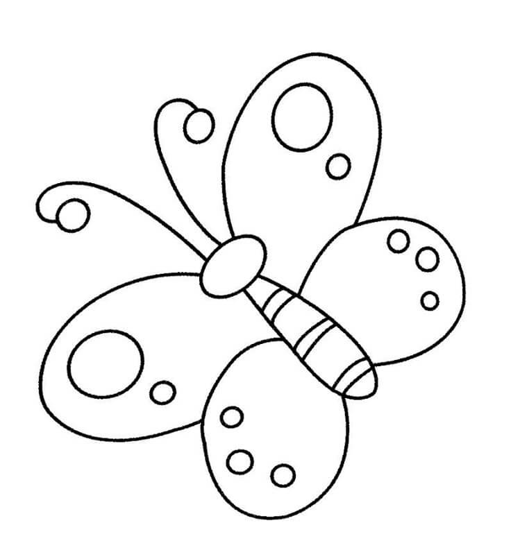 Desenho de Borboletas para imprimir