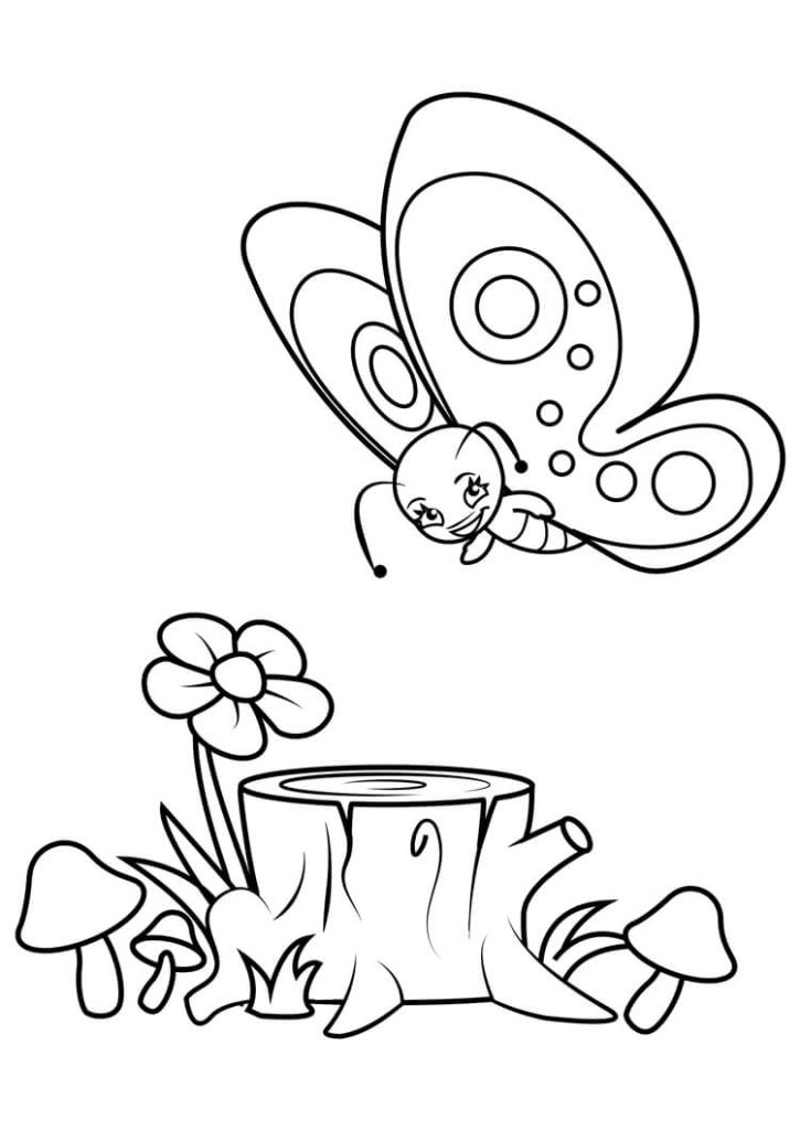Desenho de Borboletas para imprimir