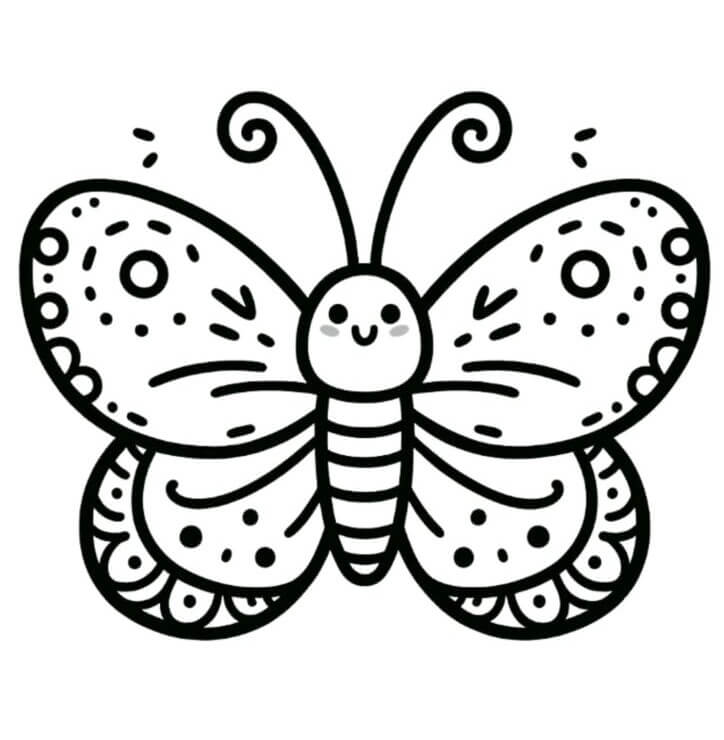 Desenho de Borboletas para imprimir