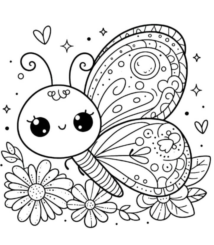 Desenho de Borboletas para imprimir