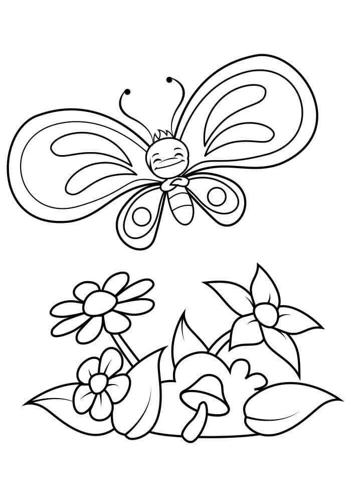 Desenho de Borboletas para imprimir