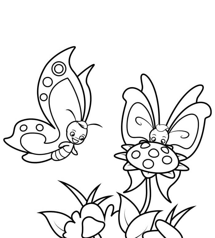 Desenho de Borboletas para imprimir