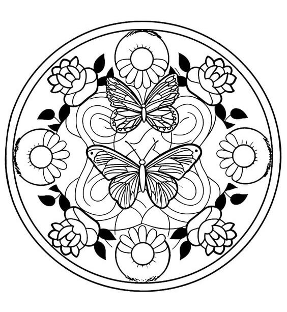Desenho de Borboletas para imprimir