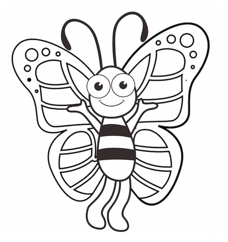 Desenho de Borboletas para imprimir