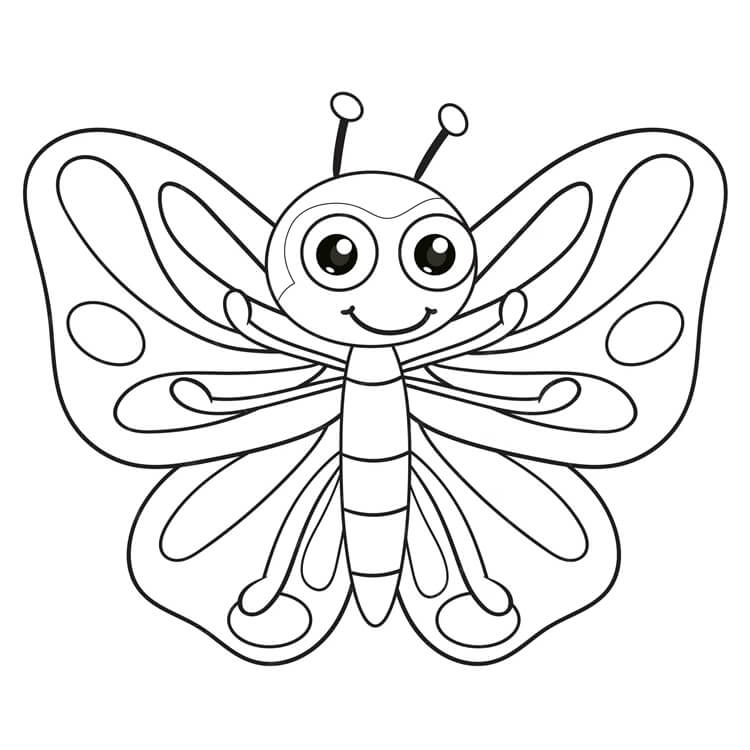 Desenho de Borboletas para imprimir