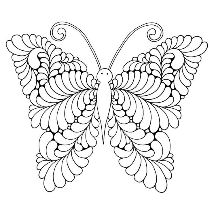 Desenho de Borboletas para imprimir