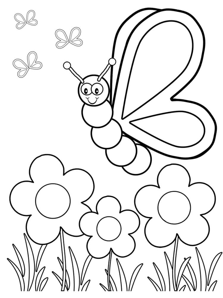Desenho de Borboletas para imprimir