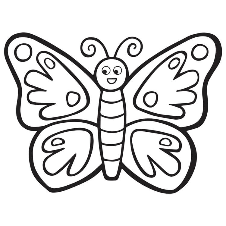 Desenho de Borboletas para imprimir