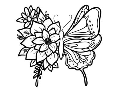 Desenho de Borboletas para imprimir