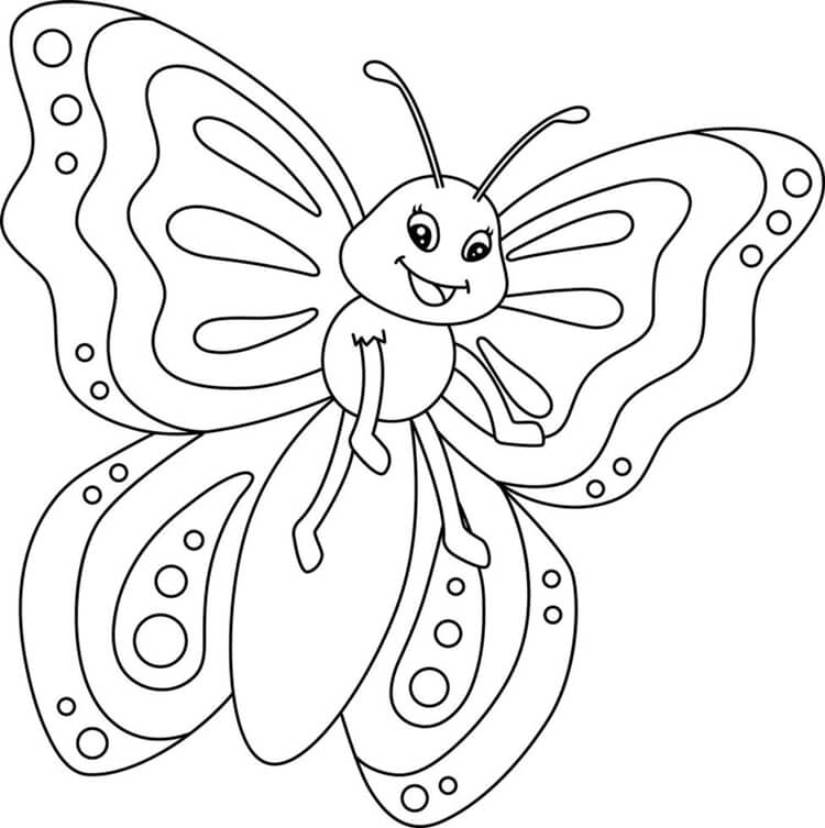 Desenho de Borboletas para imprimir