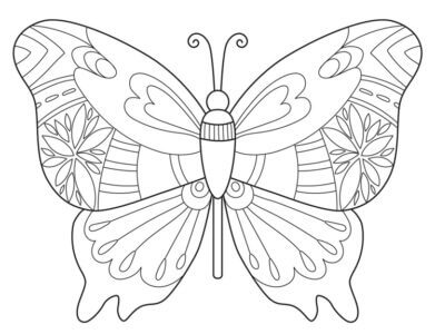 Desenho de Borboletas para imprimir
