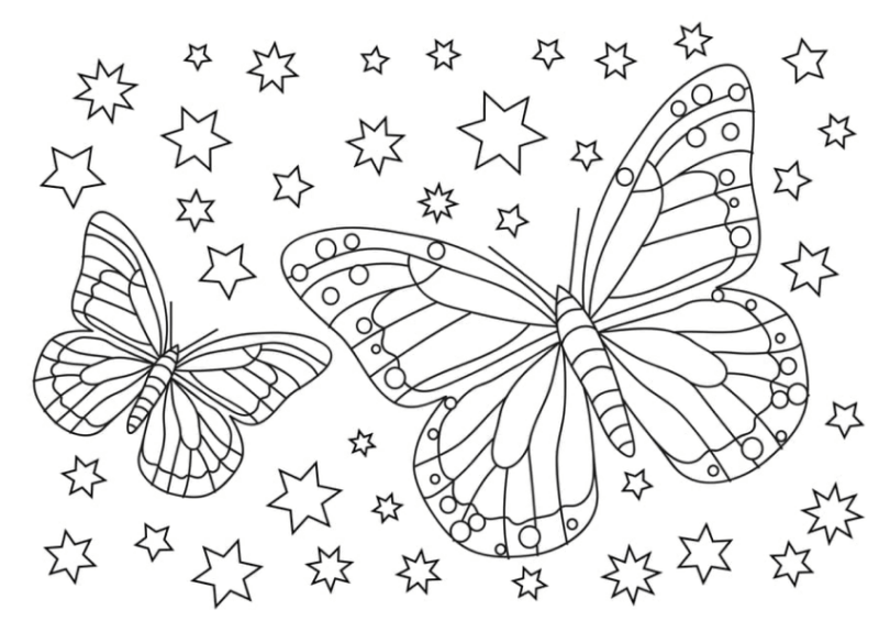 Desenho de Borboletas para imprimir