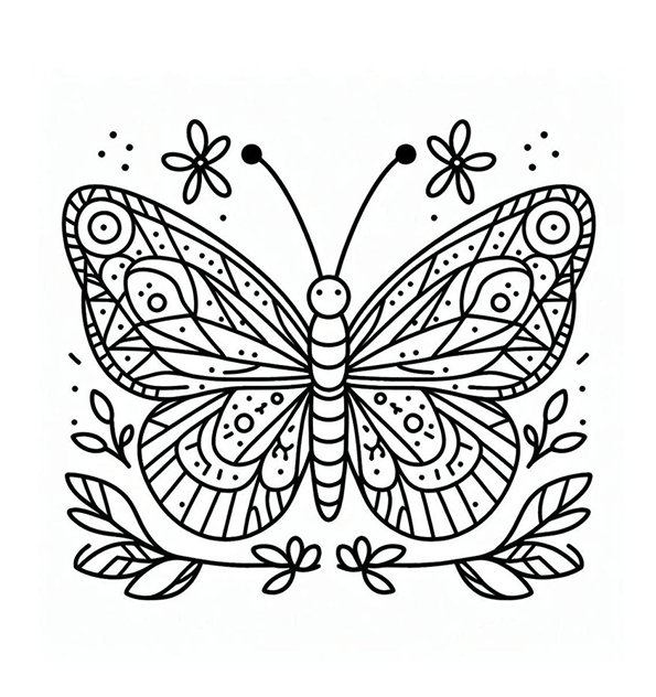 Desenho de Borboletas para imprimir